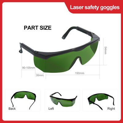 Laser Diode OD5 OD7 800-1100 Fiber Cutting Safety Glasses Anti-scratch Yag Protective Work Gl Welding Laser Safety Glasses