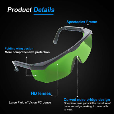 200-2000nm CO2 CE EN207 Fiber Goggles Eye Protective Ipl Hair Removal Anti Fog Fashion Anti-scratch Goggle Laser Glasses