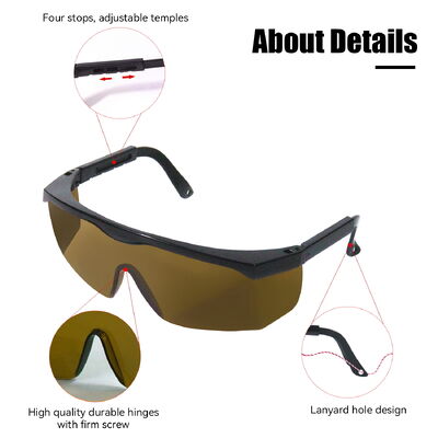 Laser Glasses Protection 10600nm CO2 Certified Eye Protect Glasses YAG KTP RUDY Diodes IPL Glasses ND-YAG Laser Safety Goggles