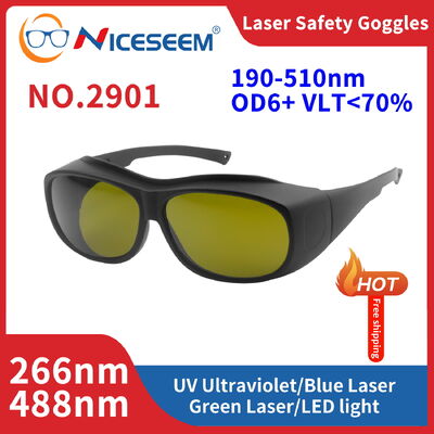 190-510nm OD6 Laser Protection Glasses Blue Light Blocking Glasses UV Protection Lasers Laser Safety Glasses Goggles