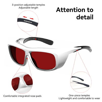 190-550nm 800-1100nm OD6 Laser Glasses ND YAG Protection Goggles 1064 532 Eye Protective Certified Laser Safety Glasses