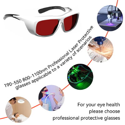 190-550nm 800-1100nm OD6 Laser Glasses ND YAG Protection Goggles 1064 532 Eye Protective Certified Laser Safety Glasses