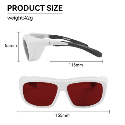 190-550nm 800-1100nm OD6 Laser Glasses ND YAG Protection Goggles 1064 532 Eye Protective Certified Laser Safety Glasses