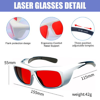 190-2000NM Laser Protective Glasses 532 1064 808 Laser Lenses Protect 10600nm OD6 CO2  Laser Protection Safety Goggles