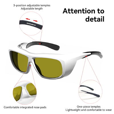 Certified 190-510nm OD6 Laser Protection Goggles 450nm Anti Blue Light for Laser  Diode Machine Laser Safety Glasses Lenses