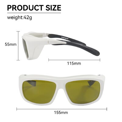 Certified 190-510nm OD6 Laser Protection Goggles 450nm Anti Blue Light for Laser  Diode Machine Laser Safety Glasses Lenses