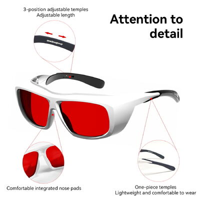 Customizable 200-540nm 532nm OD6 Laser Protective Lenses Green Light Safety Glass Protection Goggle Eye Protection for Lasers