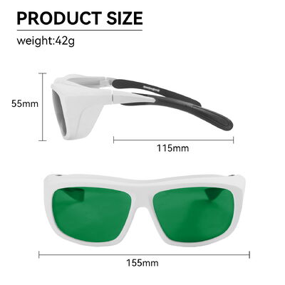590-690nm OD6 Laser Protective Safety Glasses Goggles Red Light Blocking Laser Lenses Eye Protection Glass