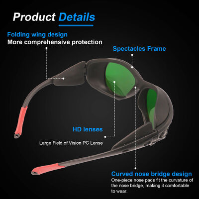 590-690nm Red and Yellow Light Eye Protection Industrial Laser  Protective  Safety Eyewear Laser Glasses