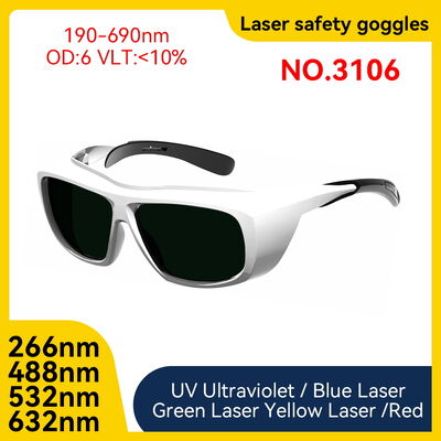 190-690nm OD6 Laser Level Glasses 488nm 532nm 632nm Laser Protective Glass Goggle Laser Lenses Protect Safety Glasses Goggles