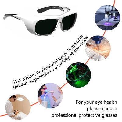 190-690nm OD6 Laser Level Glasses 488nm 532nm 632nm Laser Protective Glass Goggle Laser Lenses Protect Safety Glasses Goggles
