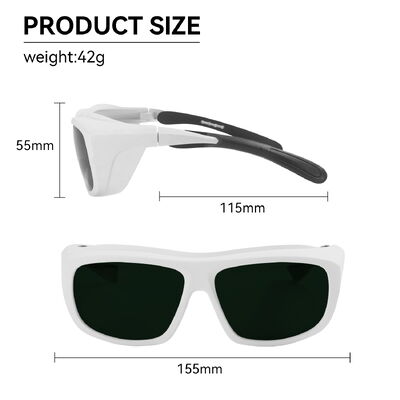 190-690nm OD6 Laser Level Glasses 488nm 532nm 632nm Laser Protective Glass Goggle Laser Lenses Protect Safety Glasses Goggles