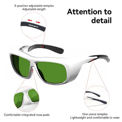 765-865nm 808nm OD6 Customize Laser Protection Lenses Protective Glass for Welding Cutting Engraving Laser Safety Glasses Goggle