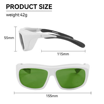 765-865nm 808nm OD6 Customize Laser Protection Lenses Protective Glass for Welding Cutting Engraving Laser Safety Glasses Goggle