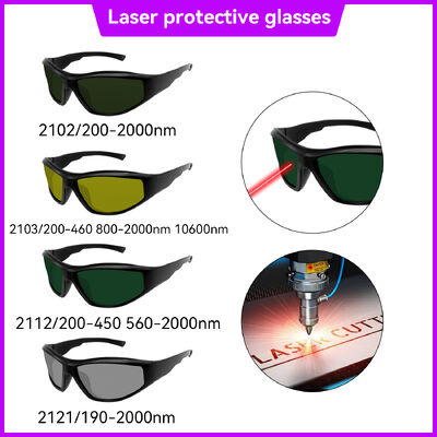 Laser Protection Safeti Glasses 190-2000nm 1064nm 2700-3500nm Laser Engraving Protection Goggles 450nm Laser Safety Glasses