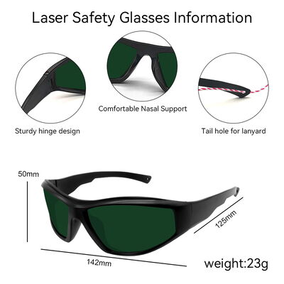 Laser Protection Safeti Glasses 190-2000nm 1064nm 2700-3500nm Laser Engraving Protection Goggles 450nm Laser Safety Glasses