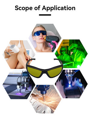 Laser Protection Safeti Glasses 190-2000nm 1064nm 2700-3500nm Laser Engraving Protection Goggles 450nm Laser Safety Glasses