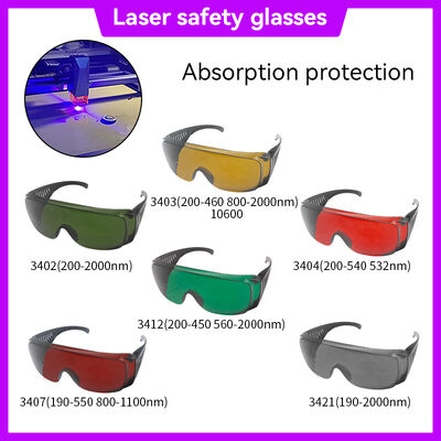 OEM & ODM 200-2000nm Laser Safety Goggles 10600nm CO2 OD4 NAY Welding Protection Glasses Eye Protection