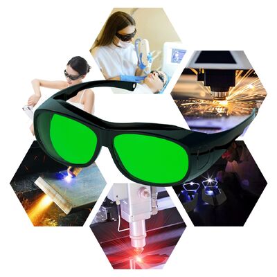 Goggle CO2 Fiber Goggles 808 Ndyag Class Red Bomper 190-450 1064nm Ipl Beauty Operator Working Welding Laser Safety Glasses