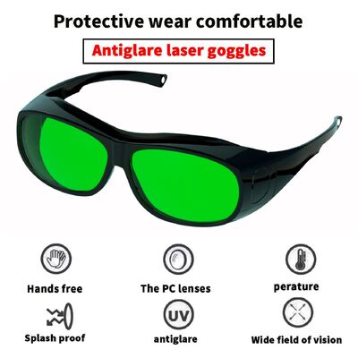 Goggle CO2 Fiber Goggles 808 Ndyag Class Red Bomper 190-450 1064nm Ipl Beauty Operator Working Welding Laser Safety Glasses