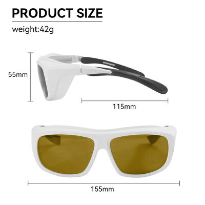 200-480nm 750-2000nm 10600 OD6 Laser Protective Goggles 450nm Fiber Nd YAG Laser  Diode Machine Laser Blocking Glasses