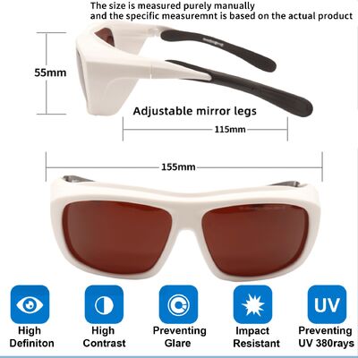 190-490nm Wholesale High Quality Eye Protection Laser  Protective  Eyewear Laser Industrial Safety Glasses