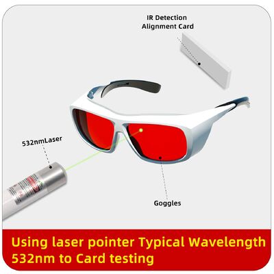 Fiber Radiation CO2 Goggle Ndyag Red Bomper 190-450 1064nm Ipl Beauty Operator Laser Goggles Working Safety Glasses