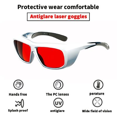 Fiber Radiation CO2 Goggle Ndyag Red Bomper 190-450 1064nm Ipl Beauty Operator Laser Goggles Working Safety Glasses