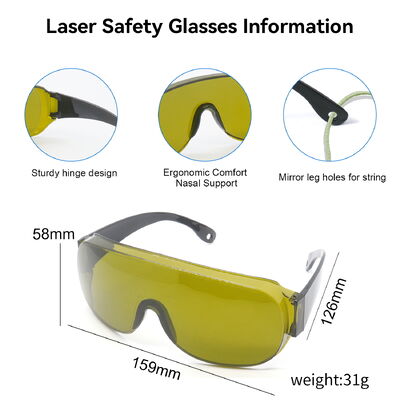 Laser Diode OD5 800-1100 Fiber Cutting  Eye Protection Safety Glasses Yag Spectacles Protective Protection Laser Glasses