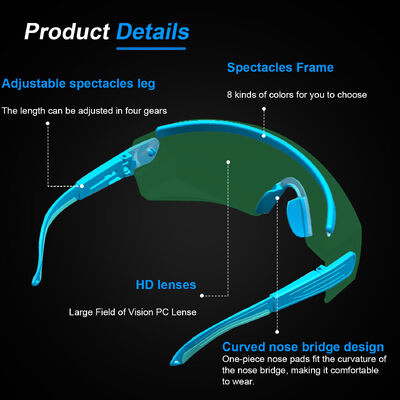 532 755 1064nm Industrial OD5 OD7 CO2 Ipl Diode Fiber Cutting Goggles Safety Glasses Laser Personal Protective Equipment