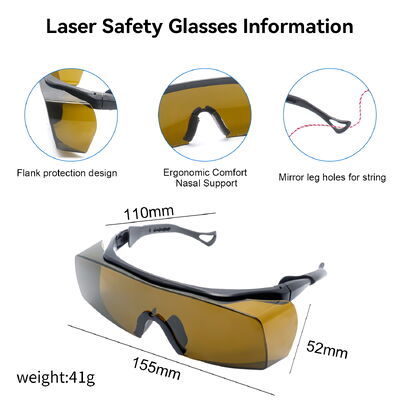 Customizable IPL Laser Safety Glasses 455 532 1064nm CO2 Protective Goggles for Laser Welding Eye Protection Glasses