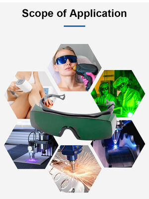 Customizable IPL Laser Safety Glasses 455 532 1064nm CO2 Protective Goggles for Laser Welding Eye Protection Glasses