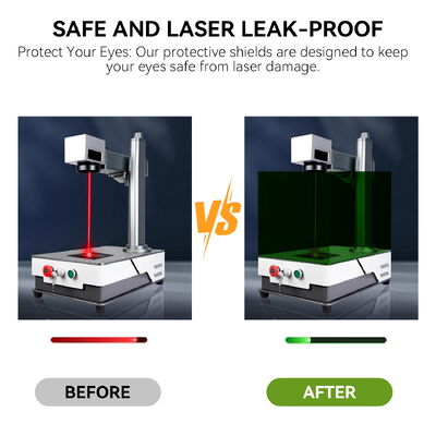 CE Certificate Customized Size Laser Lenses 532nm Laser Protection Sheet 1064nm Protective Lenses