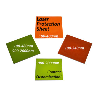 Size 360*400*3mm Customized Laser Protector Laser Protective Window 532 Eye Laser Protection Sheet Plate
