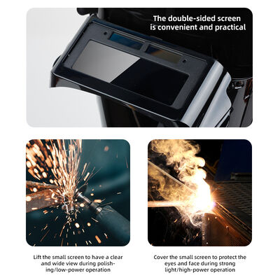 Hot-selling Auto Darkening Helmet Heat-resistant Protective Eyes Face Double Protection Welding Hood Safety Welding Visor Shield