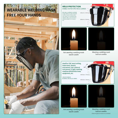 Weld Hoods Professional Argon Arc Welder Helmets Heat-resistant Safety Glasses Protection Ear Style Welding Mask