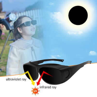 2024 High Quality Plastic Safe Solar Observation Solar Eclipse Glasses Certified Safe Shades for Direct Sun Viewing