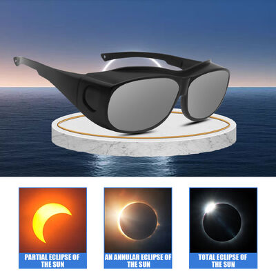 2024 High Quality Plastic Safe Solar Observation Solar Eclipse Glasses Certified Safe Shades for Direct Sun Viewing