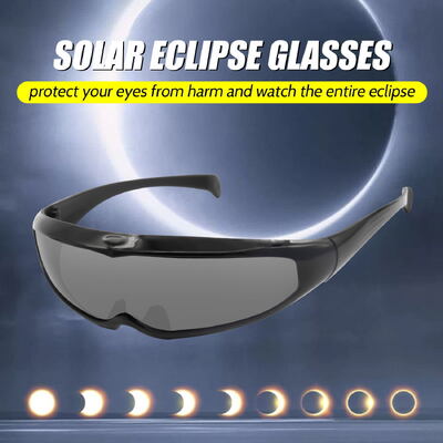 Eclipse Sunglasses Certified Ultra-light Solar Compact Size Comfortable Durable Plastic Eclipse Glasses ForDirect Sun Viewing