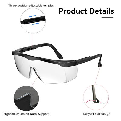 OEM ODM Industrial Safety Glasses Transparent Protective Safety Goggles Eye Protection Z87 Goggles