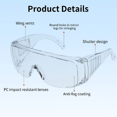 CE Certified Safety Glasses Z87 Eye Protection Eyewear Work Safety Anti Fog Glasses with Side Shields Safety Spectacles