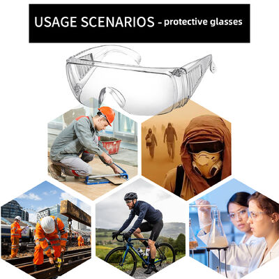 ANSI Z87.1 Anti Fog Safety Glasses Clear Polycarbonate With Side Shields for Industrial Work Men Women