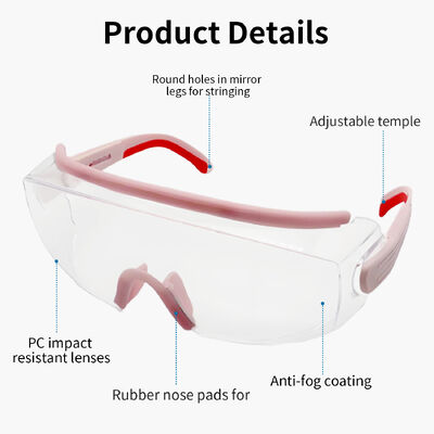 ANSI Z87 1 Anti Fog Safety Glasses Clear Polycarbonate Side Shields Industrial Work Eyewear for Men Women