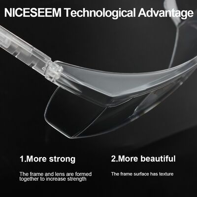 Factory Supply Luxury Safety Shield Glasses Anti Scratch 110 Degree Angle Design Clear Safety Glasses