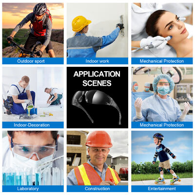 Safety Clear UV400 Protective Prescription Lab Medical Glass Gafas De Seguridad Industrial Z87 Safety Goggles Fit Over Glasses