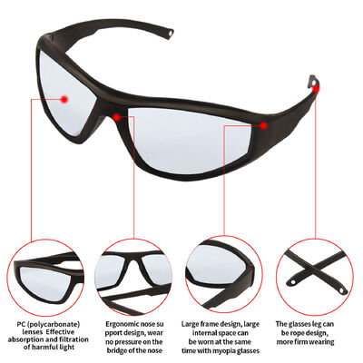 Custom Dust Clear Dark Lens Goggles Shield Trendy Ansi Z87 Unisex Impact Resistant Sunglasses Working Anti Fog Safety Glasses