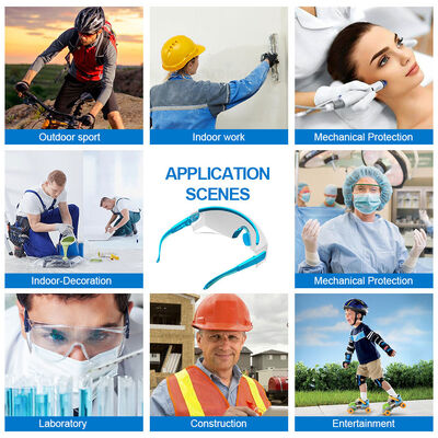 Custom Surgery Patient Protection Lenses Prescription Goggles Ansi Z87.1 Fashion Anti Fog Dust Stylish Clear Safety Glasses