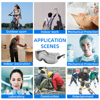 Spectacles Dust Clear Lens Shield Trendy Dark Ansi Z87 Unisex Impact Resistant Designer Protective Working Safety Glasses