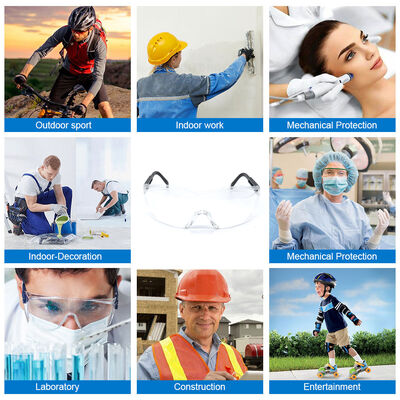 Eye Protection PC Unisex Eyewear Construction Anti Fog Stylish Goggles Industrial Work Ansi Z87 CE EN166 Safety Glasses