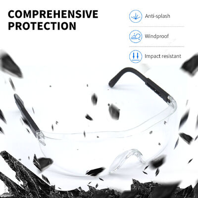 Ansi Z87.1 CE EN166 Anti Fog Scratch Splash Dustproof Eye Protection Unisex Eyewear Safety Goggles Glasses Spectacles